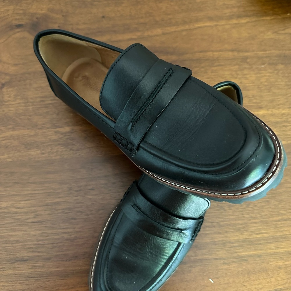 Madewell Black Leather Loafers - Picture 3 of 3